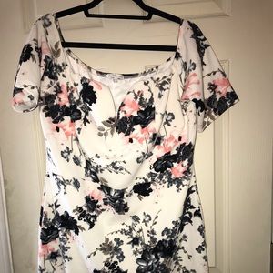 Floral bodycon